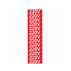 Adesivo Identif.Papel 220v (C/ 10un) 35x15mm