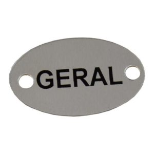 Placa Oval Geral
