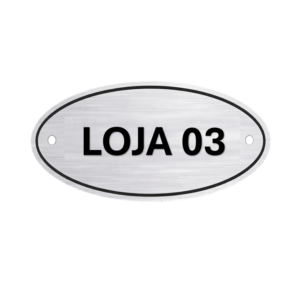 Placa Oval Loja 03