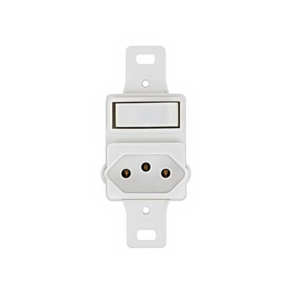 Linha S/ Placa 1tp + Tom 2p+T 20a Pt (3 Postos) Pezzi