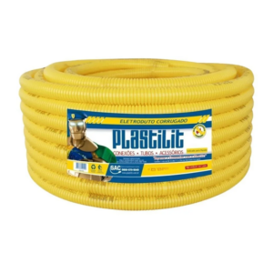 MANGUEIRA CORRUGADA AMARELA 3/4 (50M) PLASTILIT