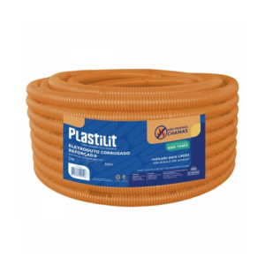 MANGUEIRA CORRUGADA LARANJA 3/4 (50M) PLASTILIT