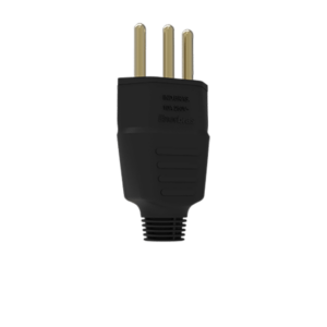 PLUGUE MACHO 2P+T 10A PRETO ENERBRAS