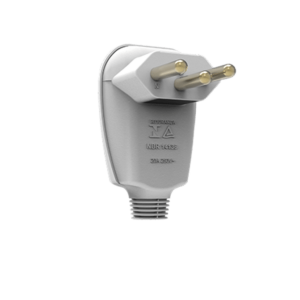 PLUGUE MACHO 2P+T 20A 90 BRANCO ENERBRAS