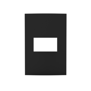 LINHA DUBAI BLACK M CONJ PLACA+SUP 2X4 1 POSTO